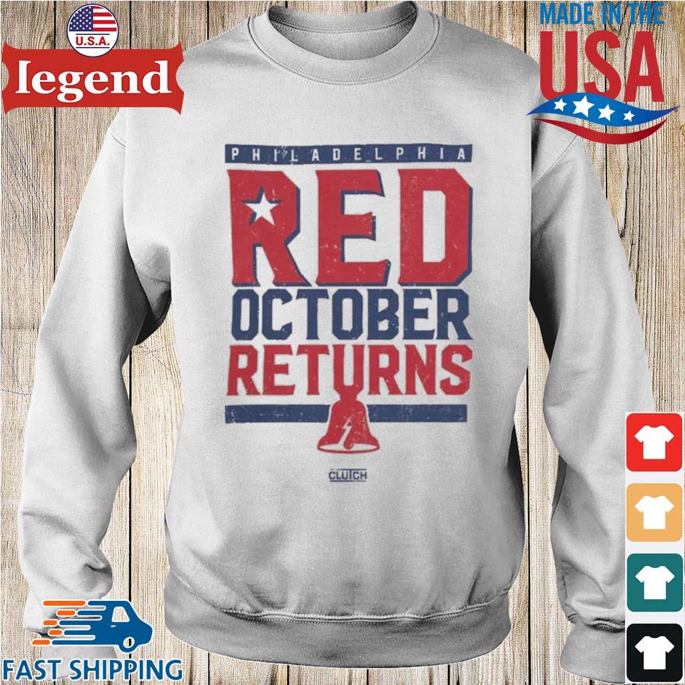Official Red october phillies 2023 T-shirt, hoodie, tank top, sweater and  long sleeve t-shirt