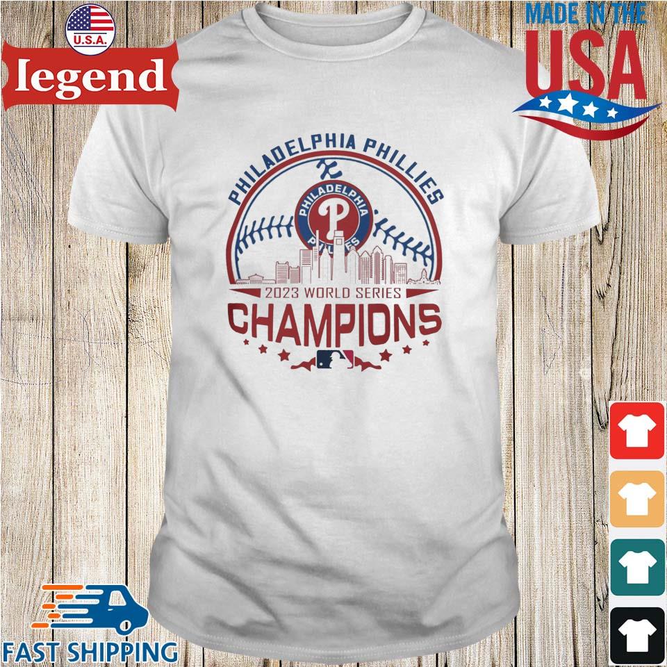 Philadelphia Phillies Skyline 2023 World Series Champions Logo Shirt -  ABeautifulShirt