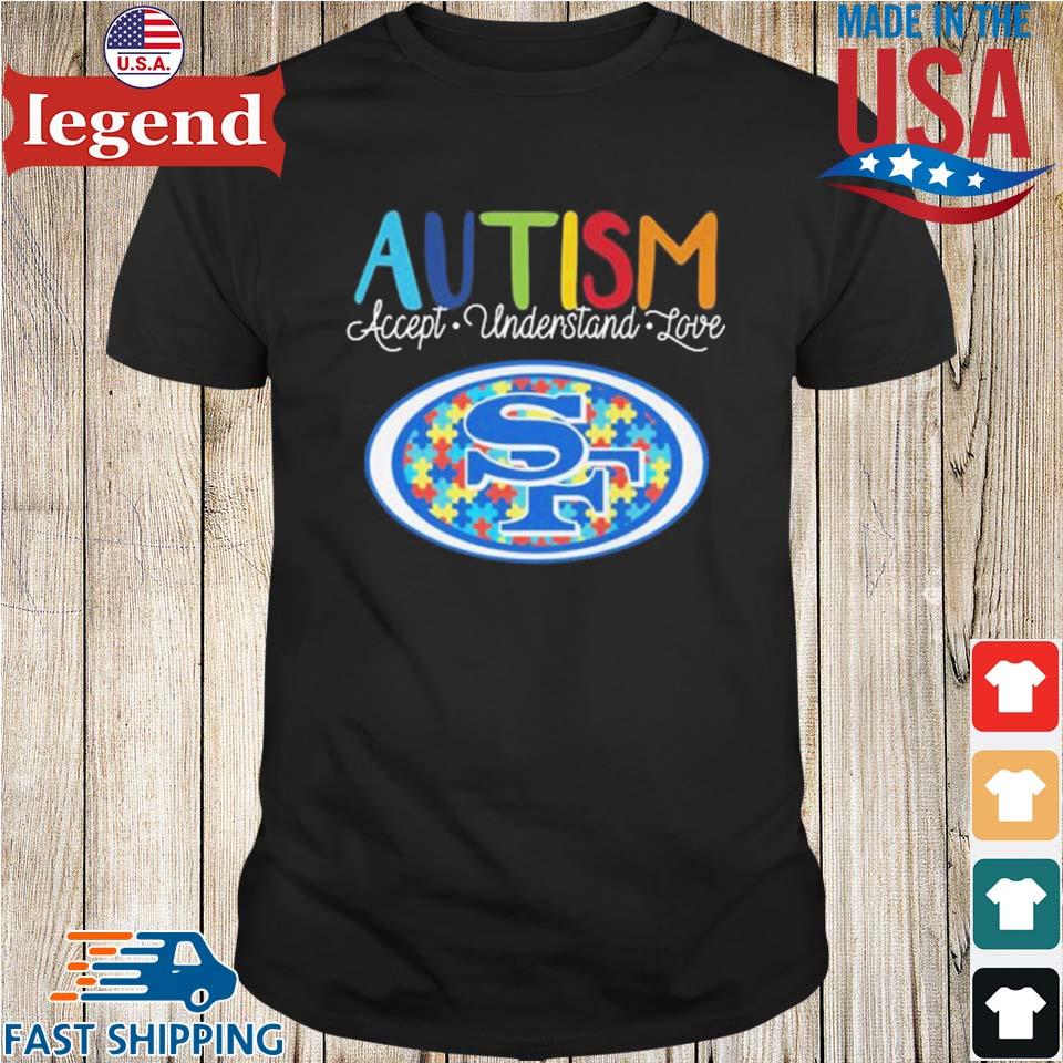 HOT TREND NFL San Francisco 49ers Special Autism Awareness Design