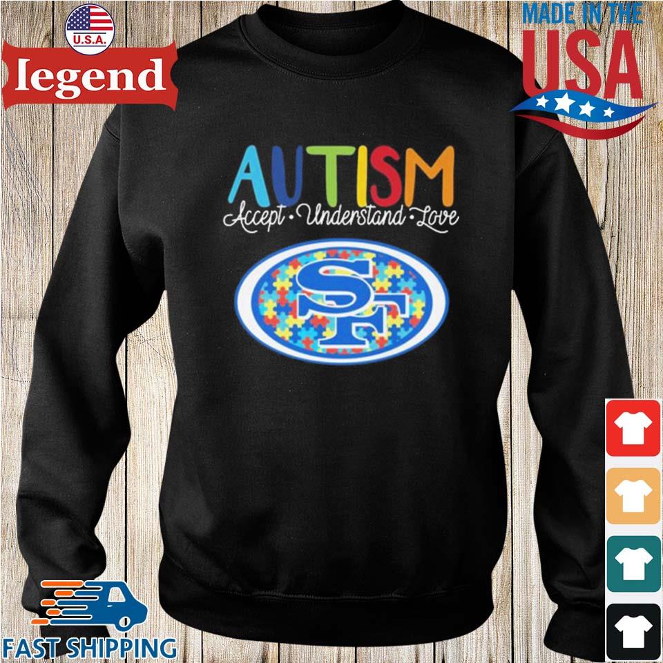 HOT TREND NFL San Francisco 49ers Special Autism Awareness Design Hoodie