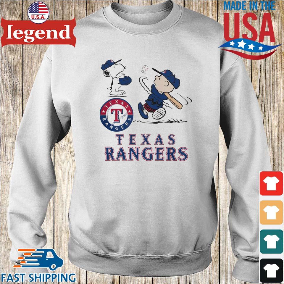 Texas Rangers X Peanuts Snoopy And Charlie Brown Alcs 2023 T-shirt,Sweater,  Hoodie, And Long Sleeved, Ladies, Tank Top