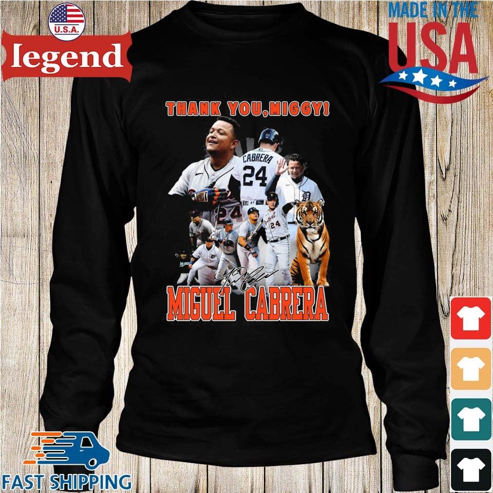 Thank You Miggy Legend Miguel Cabrera Signaturees Shirt, hoodie