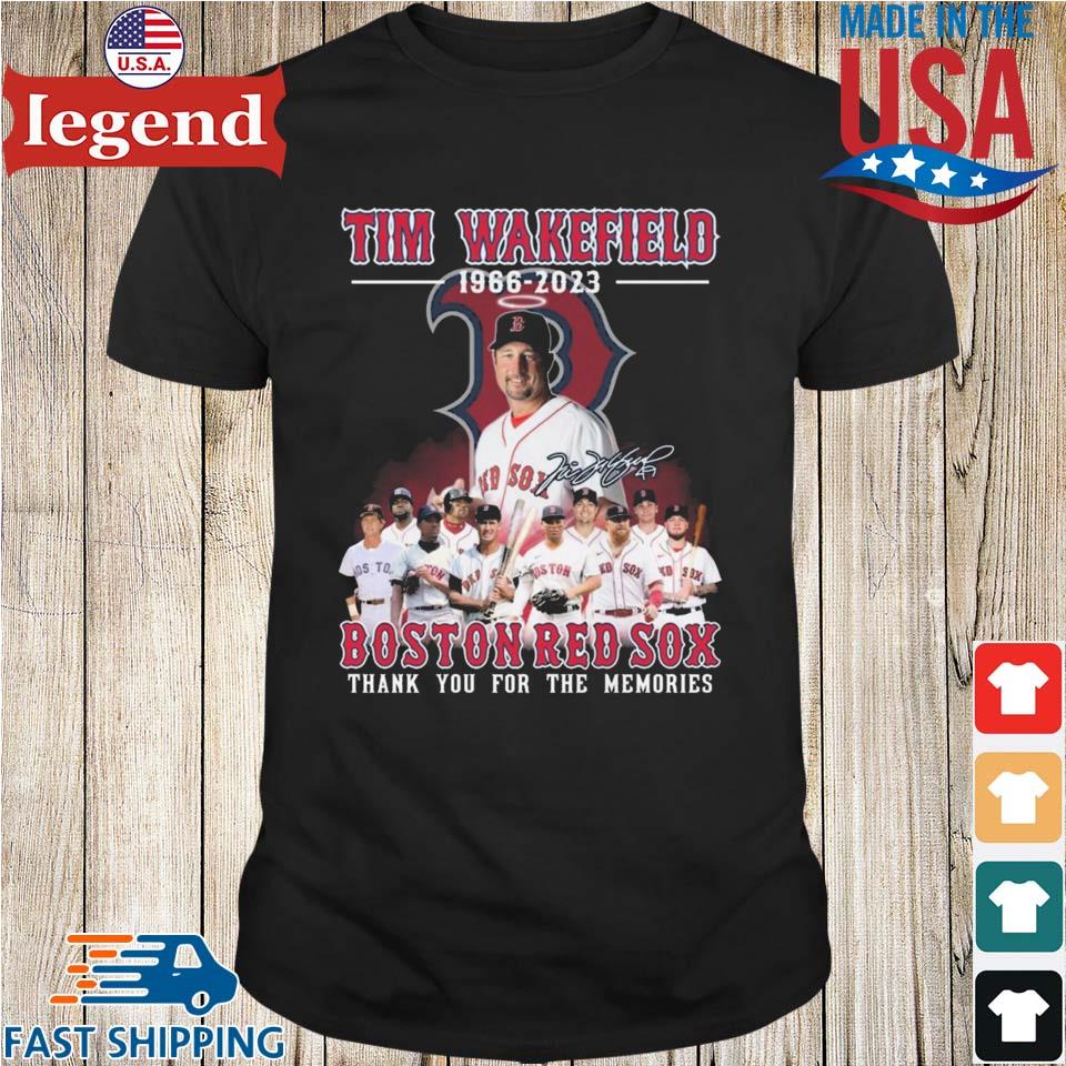 Tim Wakefield 1966 – 2023 Boston Red Sox Thank You For The Memories T-shirt  - Shibtee Clothing