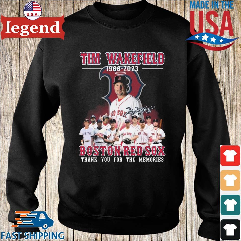 Tim Wakefield 1966 – 2023 Boston Red Sox Thank You For The Memories T-shirt  - Shibtee Clothing