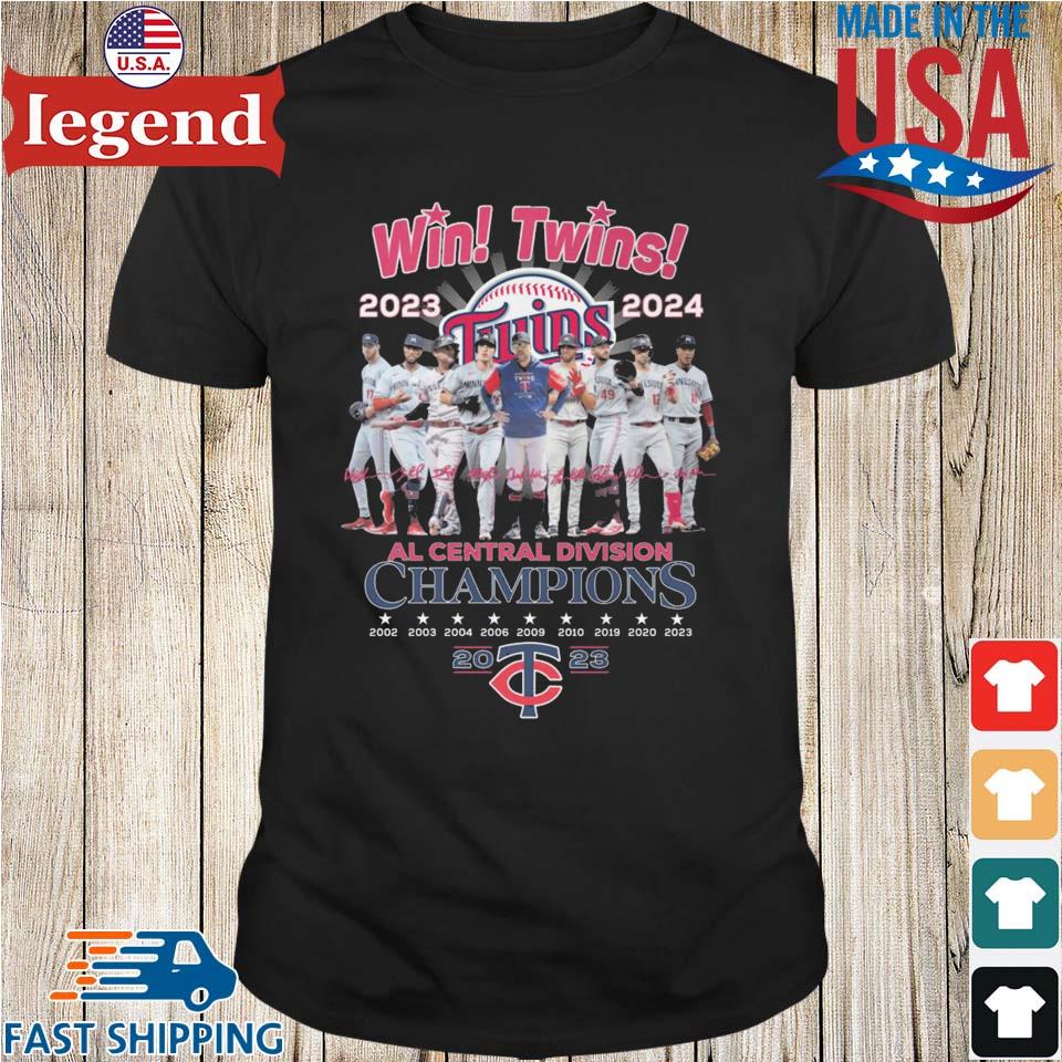 Win Twins Al Central Division Champions 2023 – 2024 Minnesota Twins Shirt -  StyleIconsTee