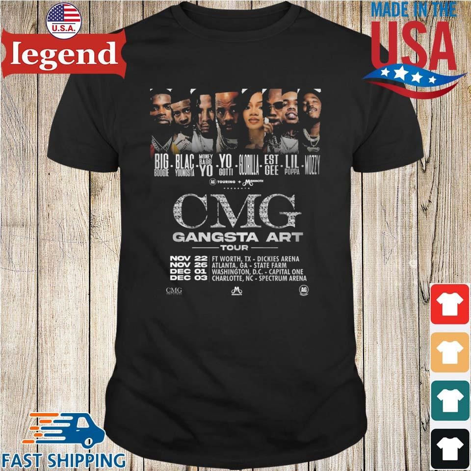 Cmg Gangsta Art Arena Tour 2023 Tshirt,Sweater, Hoodie, And Long