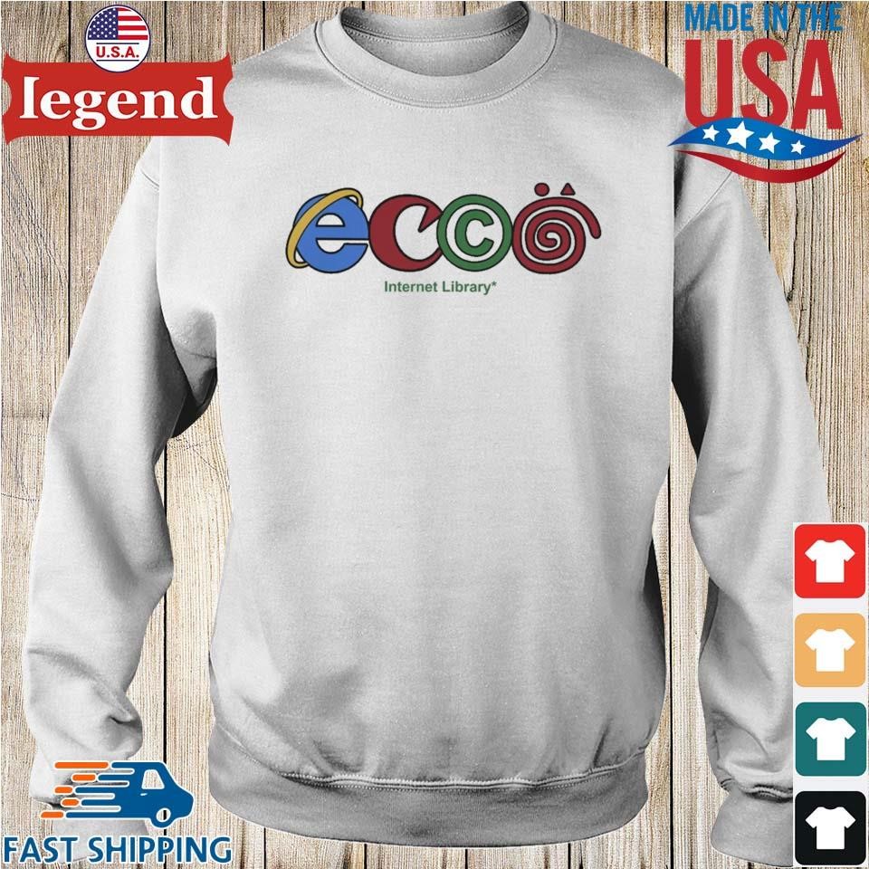 Ecco Archive Ecco Internet Library T shirt Sweater Hoodie And Long Sleeved Ladies Tank Top