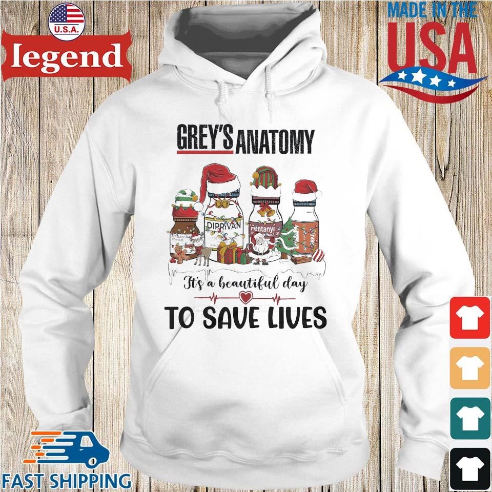 Grey s Anatomy It s A Beautiful Day To Save Lives Christmas 2023 T shirt Sweater Hoodie And Long Sleeved Ladies Tank Top