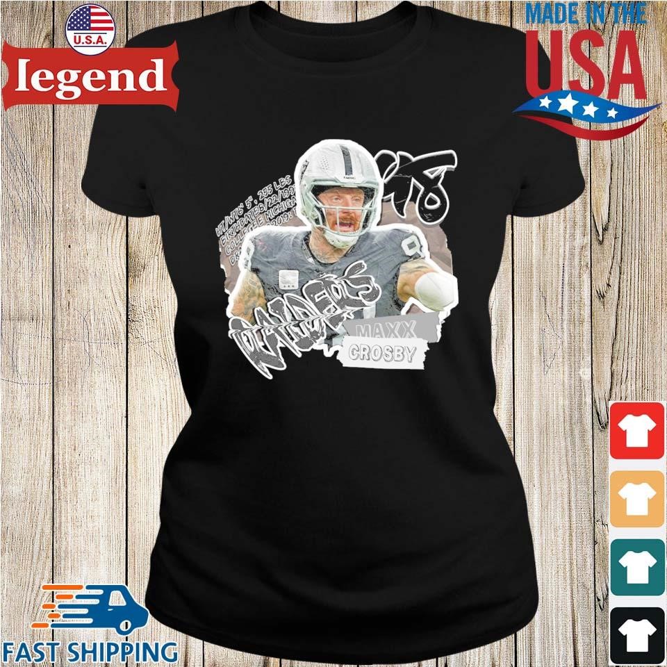 Las Vegas Raiders Maxx Crosby Football Paper T-shirt,Sweater, Hoodie, And  Long Sleeved, Ladies, Tank Top
