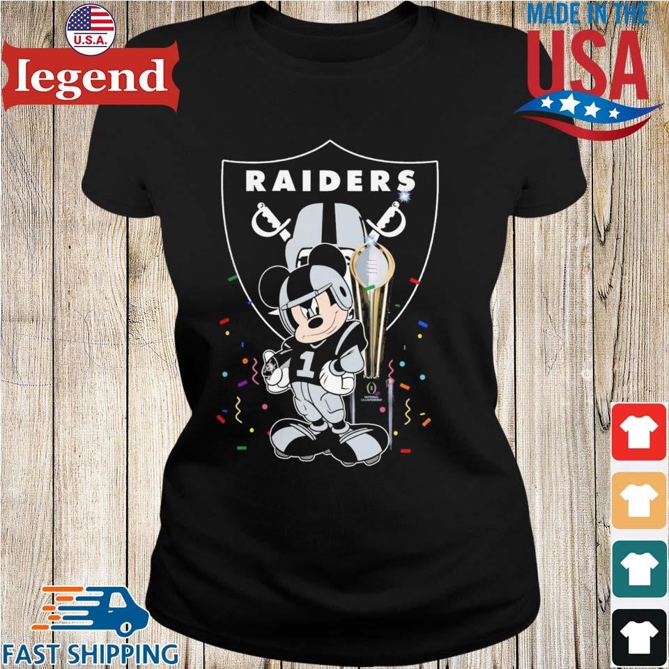 Raiders mickey 2025 mouse shirt