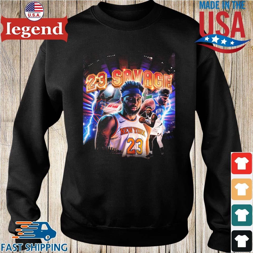 New York Knicks Mitchell Robinson 23 Savage T-shirt,Sweater, Hoodie, And  Long Sleeved, Ladies, Tank Top