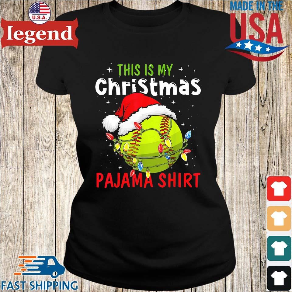 Christmas baseball shop t shirt