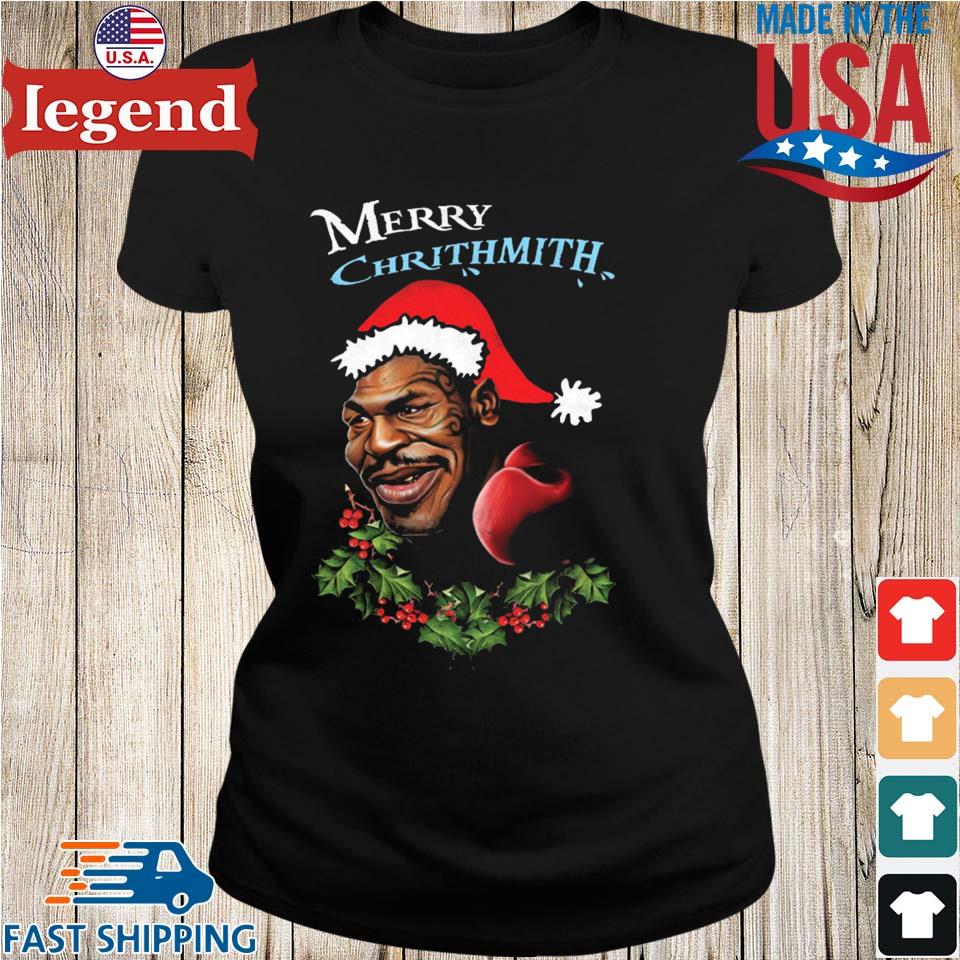 Mike Tyson Merry Chrithmith T shirt Sweater Hoodie And Long