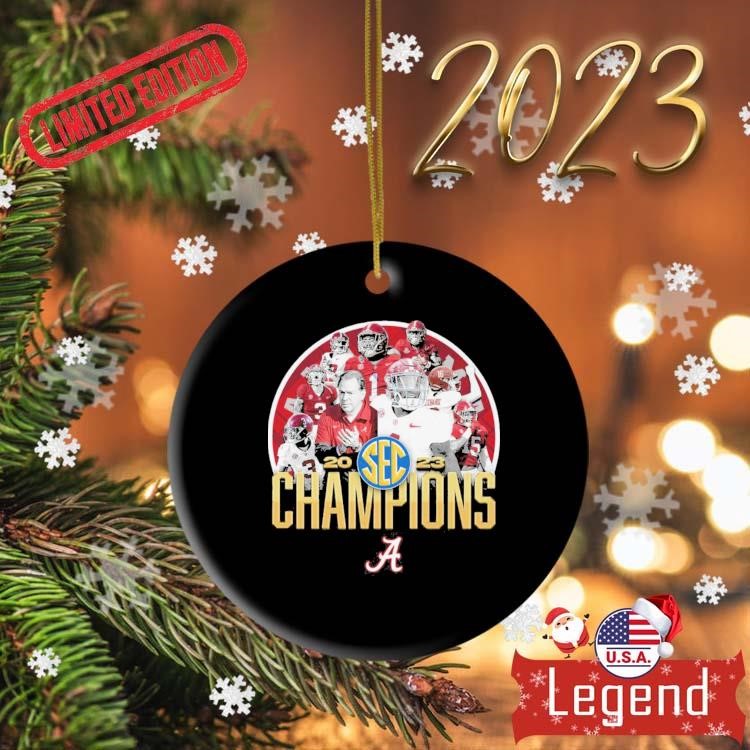 Alabama Crimson Tide Wins The 2023 SEC Championship Roll Tide Ornament