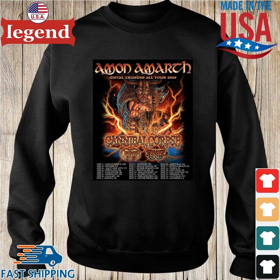 Amon Amarth Metal Crushes All Tour 2024 Cannibal Corpse