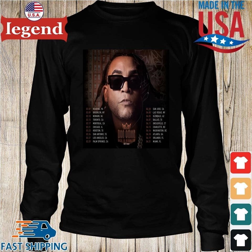 Don Omar Back To Reggaeton Us Tour 2024 Performance Schedule T Shirt   Don Omar Back To Reggaeton Us Tour 2024 Performance Schedule Longs Den Min 