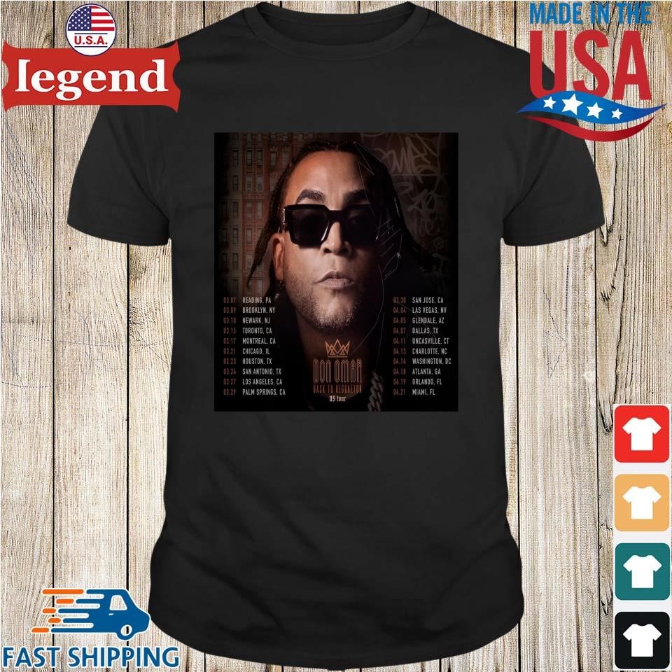 Don Omar Back To Reggaeton Us Tour 2024 Performance Schedule Tshirt