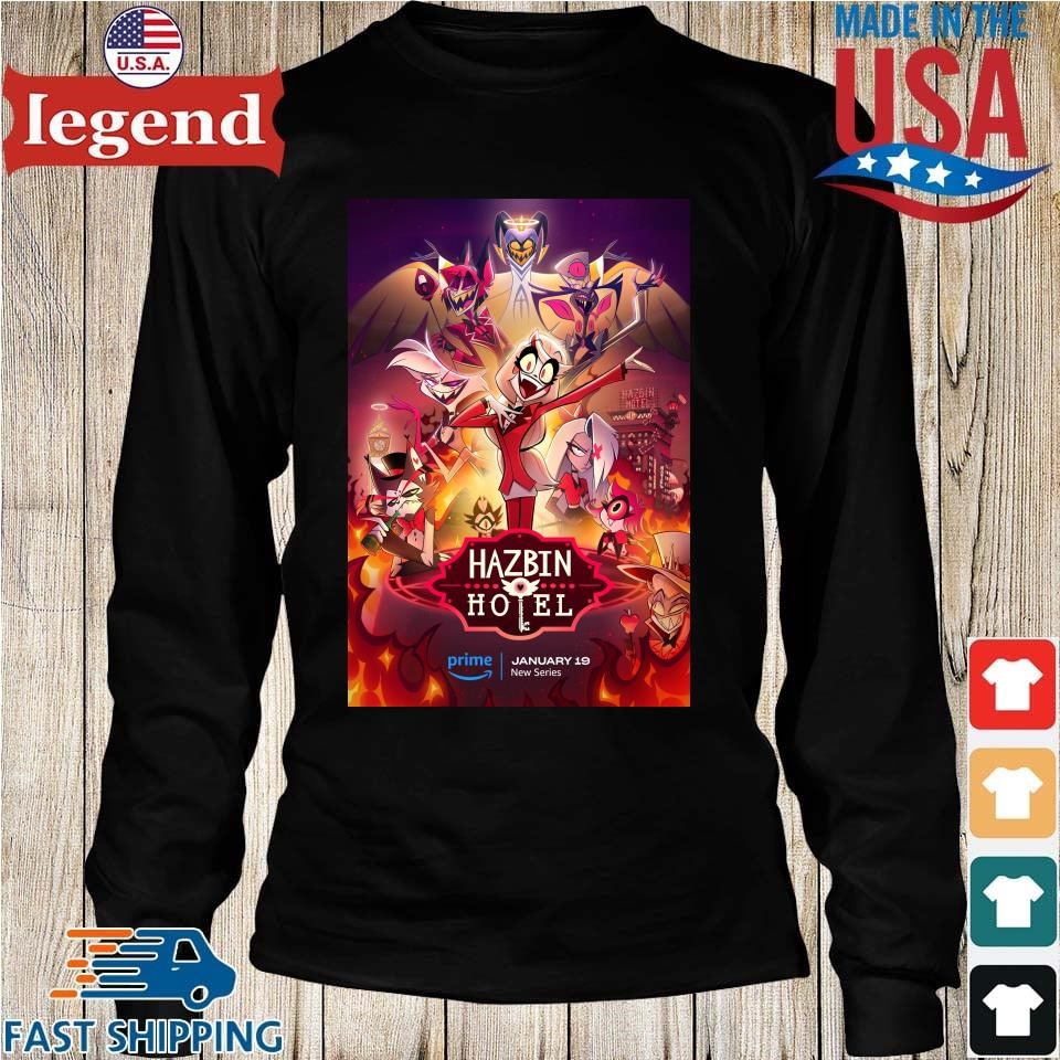 For Hazbin Hotel Has Been Revealed The Series Releases On Prime Video On  January 19 T-shirt,Sweater, Hoodie, And Long Sleeved, Ladies, Tank Top