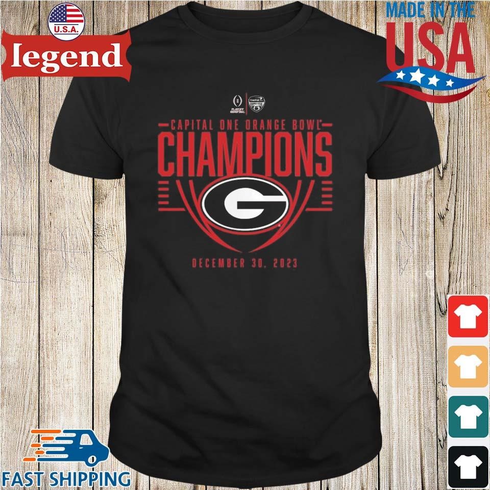 Georgia Bulldog Capital One Orange Bowl Champions December 30, 2023 T-shirt