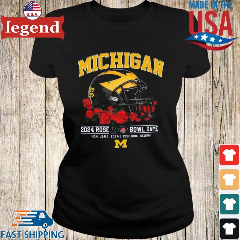 Michigan 2024 Rose Bowl Game Mon Jan 1 2024 Rose Bowl Stadium T-shirt ...