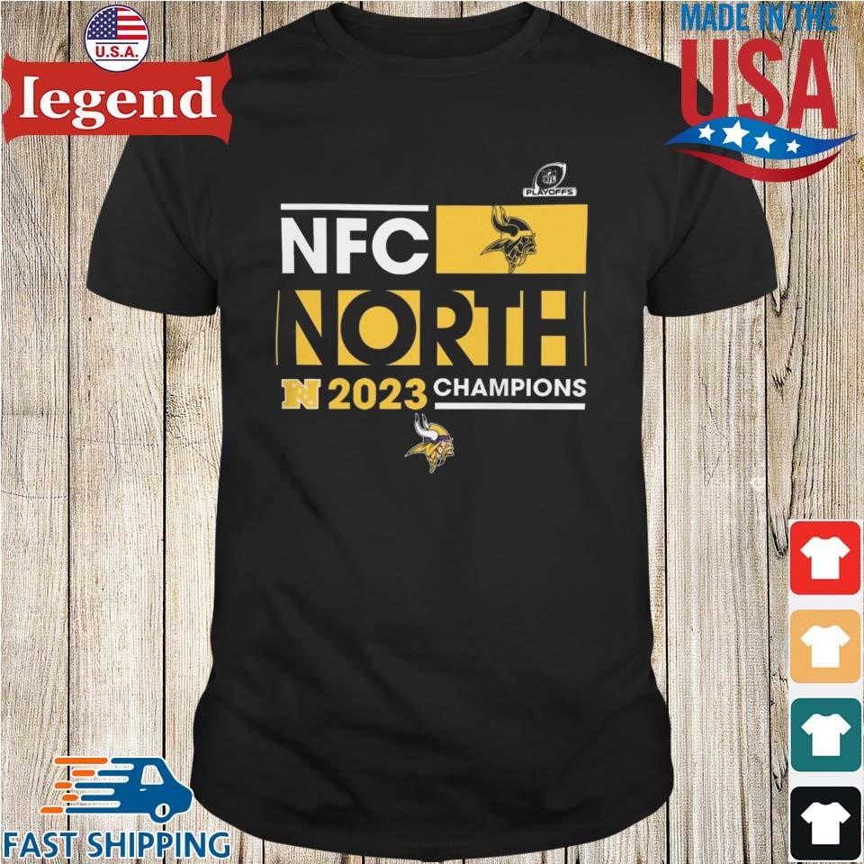 Minnesota Vikings 2023 Nfc West Division Champions T shirt Sweater Hoodie And Long Sleeved Ladies Tank Top