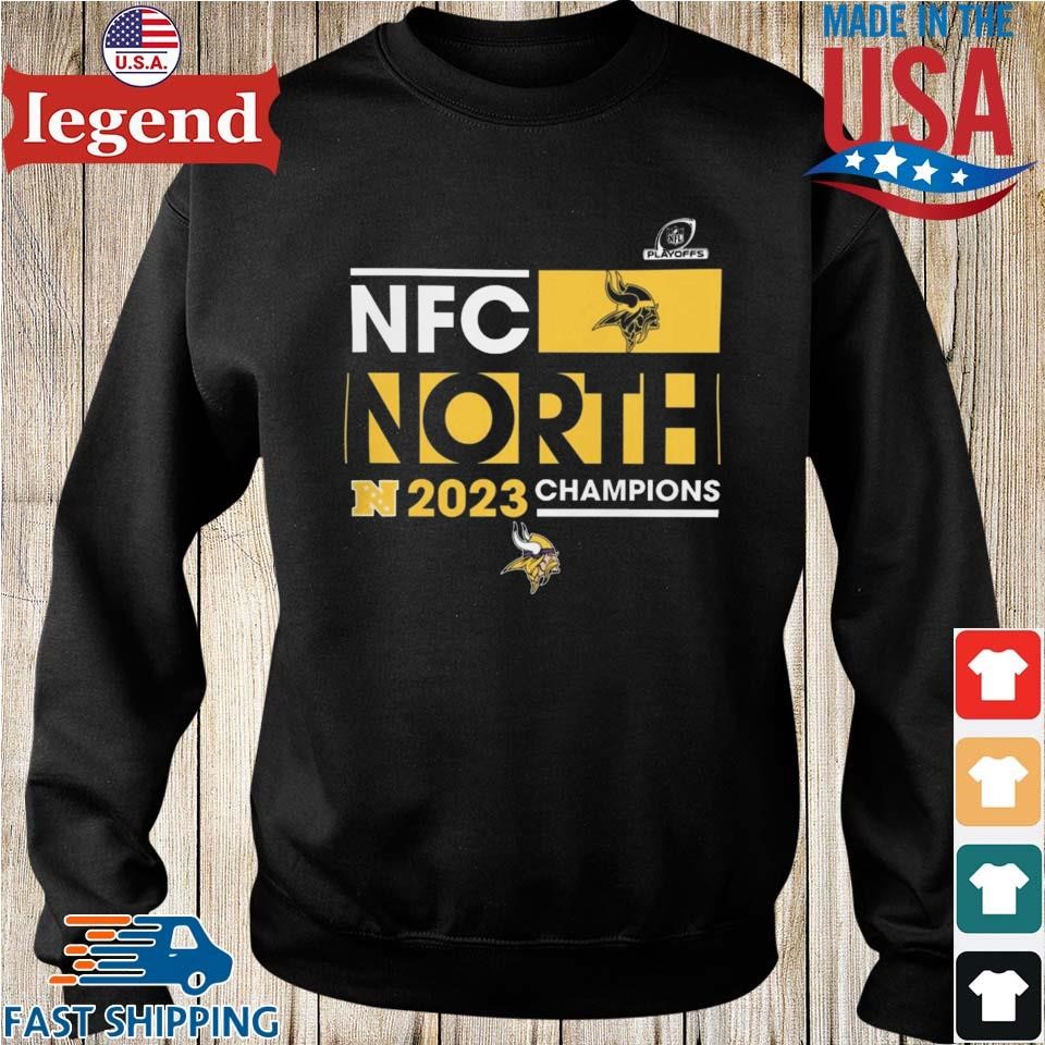 Minnesota Vikings 2023 Nfc West Division Champions T shirt Sweater Hoodie And Long Sleeved Ladies Tank Top