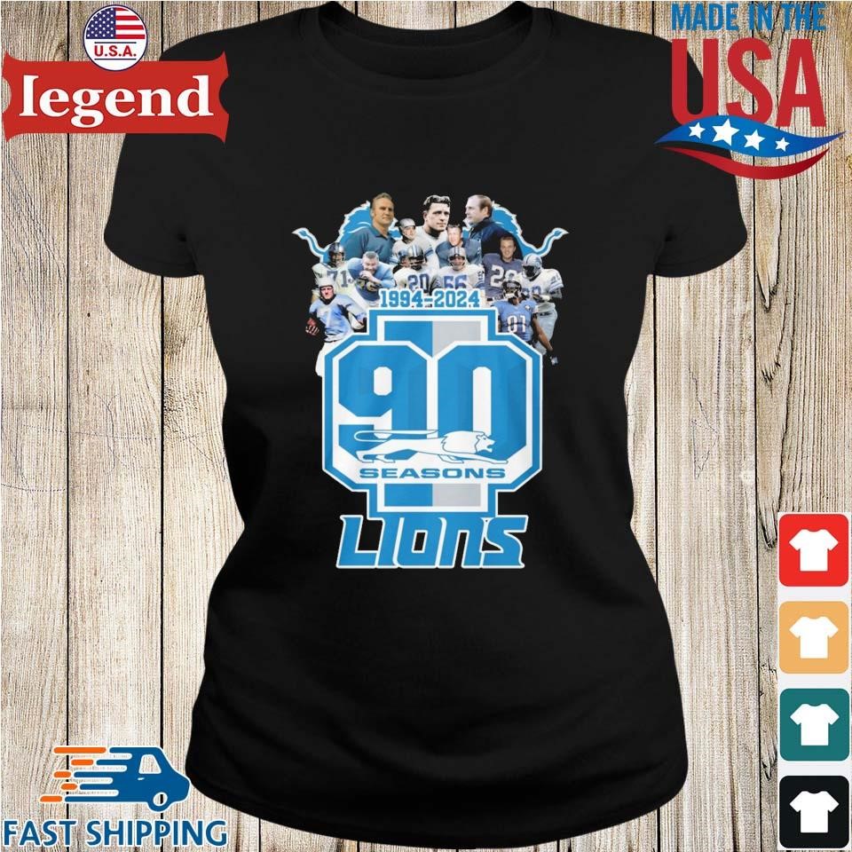 Original Detroit Lions Legends 90th Season 1934-2024 T-shirt,Sweater ...