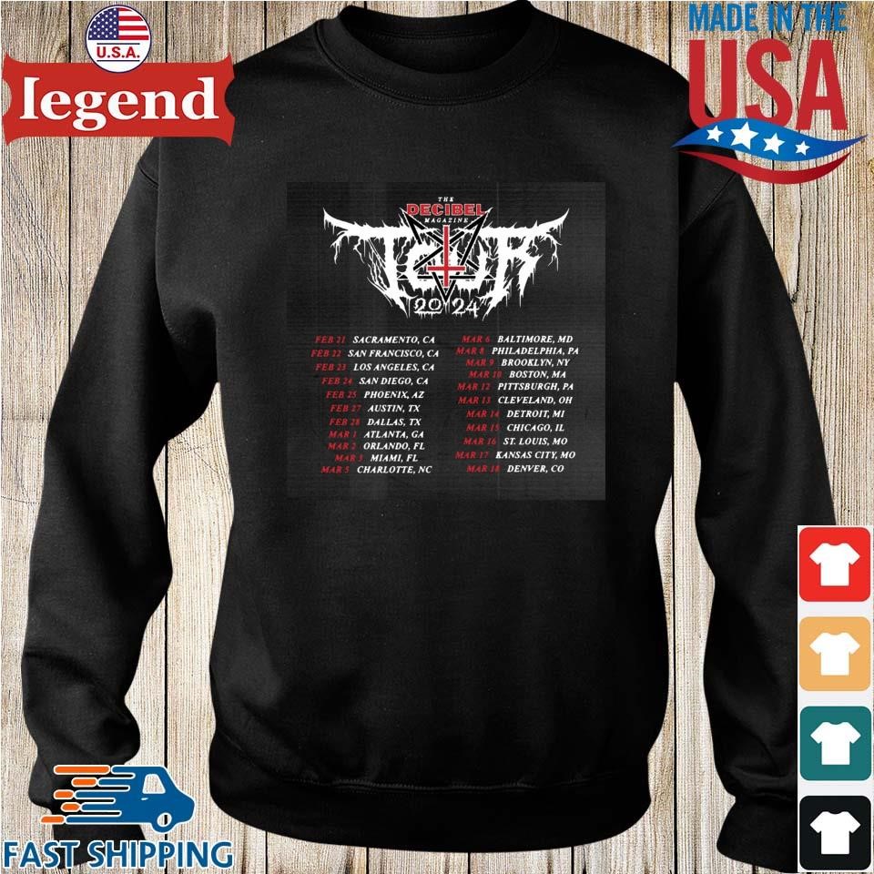 The Decibel Magazine Tour 2024 Performance Schedule T-shirt,Sweater ...