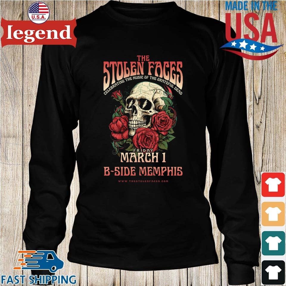 The Stolen Faces Tour March 1 2024 B side Memphis Tn T shirt