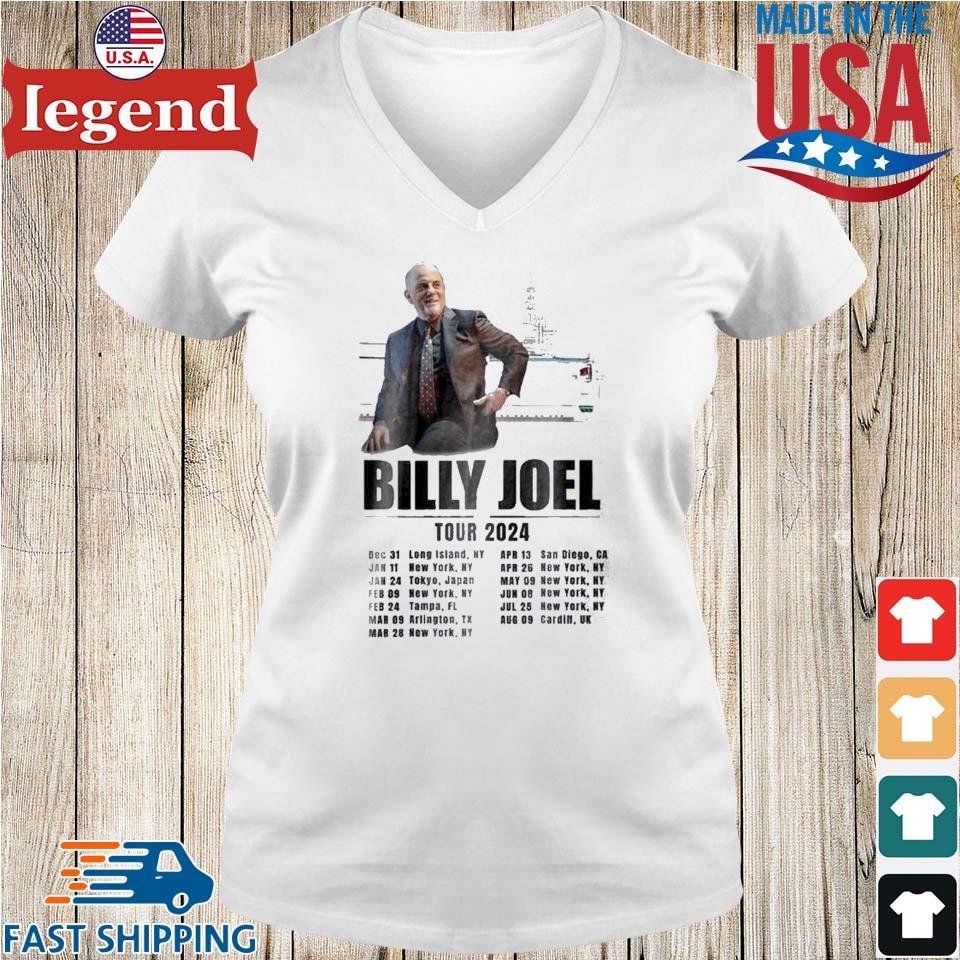 Billy Joel World Tour 2024 Performance Schedule Tshirt,Sweater, Hoodie