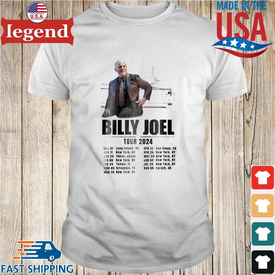 Billy Joel World Tour 2024 Performance Schedule Tshirt,Sweater, Hoodie