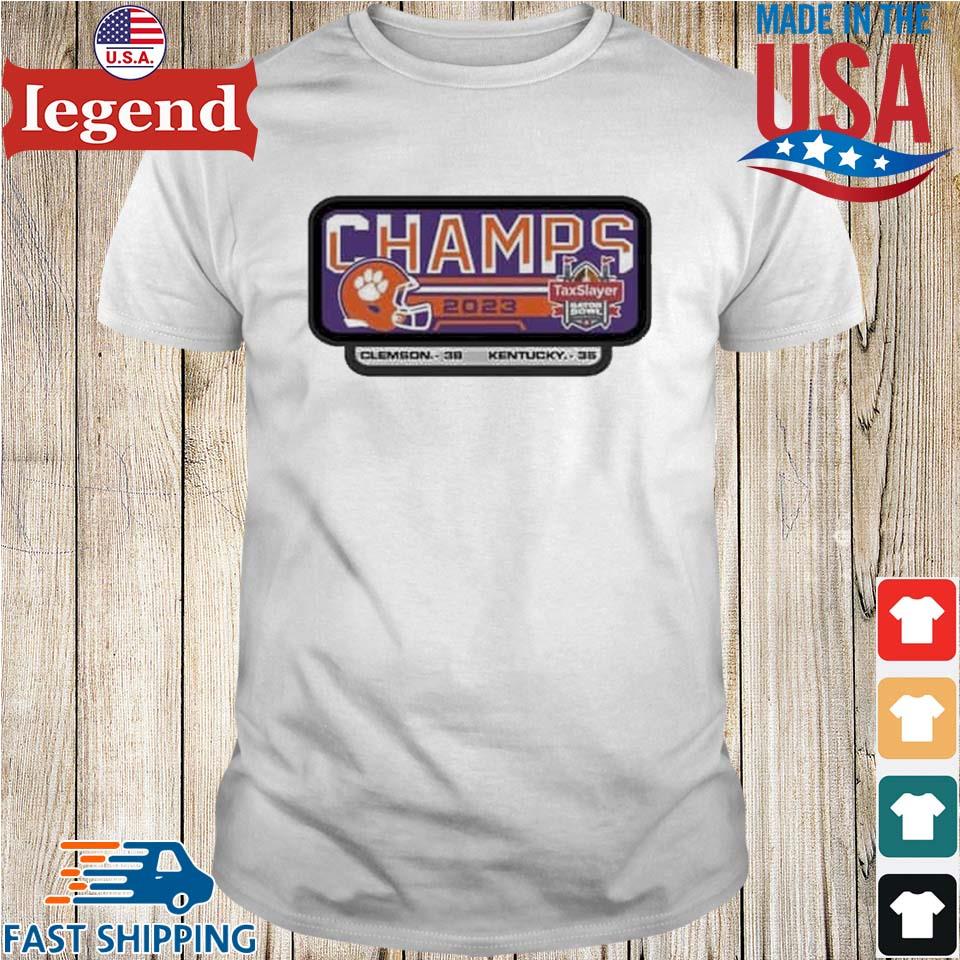 Clemson Tigers Taxslayer Gator Bowl Champions 2023 T-shirt