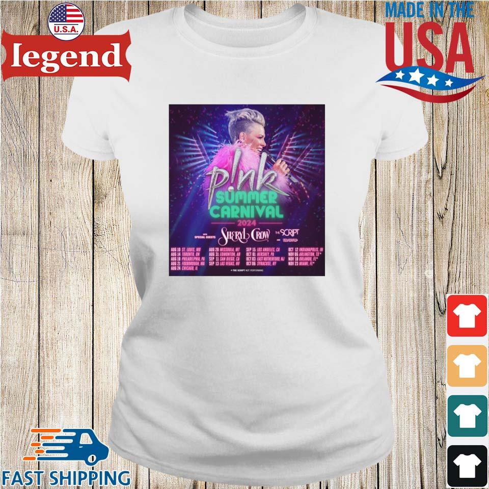 P!nk Summer Carnival Us Tour 2024 Tshirt,Sweater, Hoodie, And Long