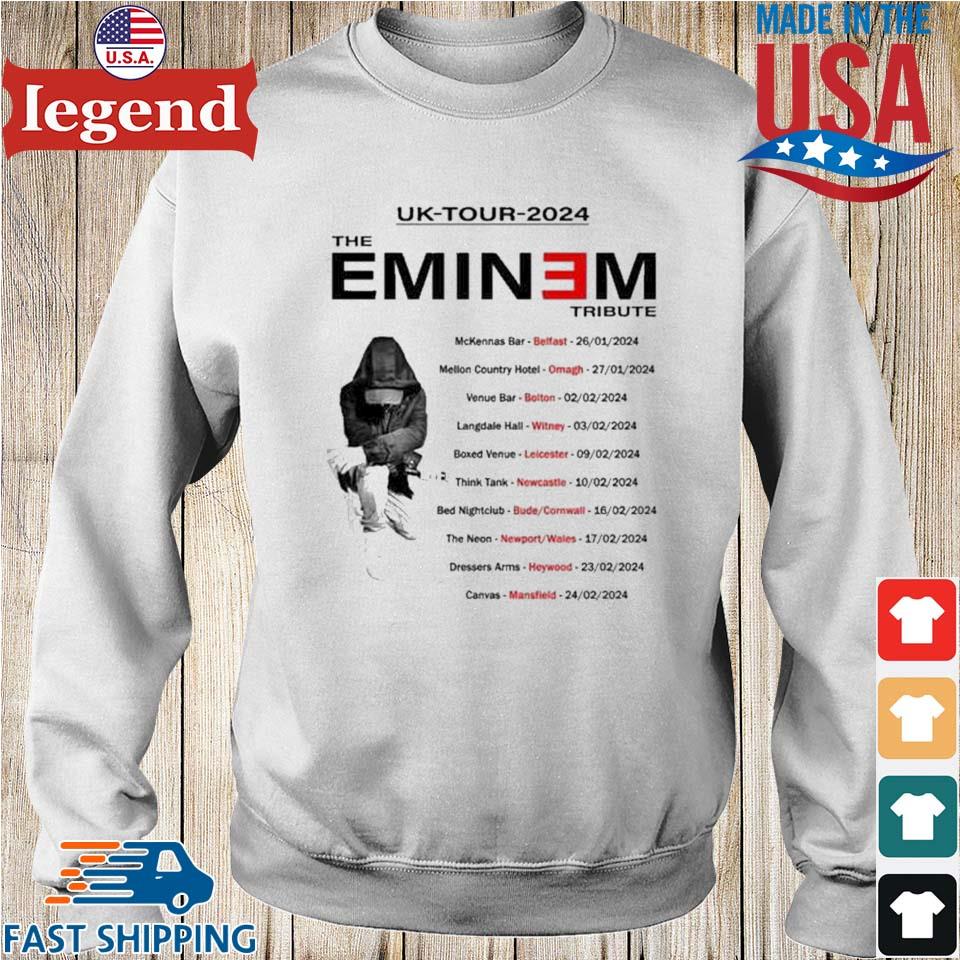 The Eminem Tribute Uk Tour 2024 Performance Schedule Tshirt,Sweater