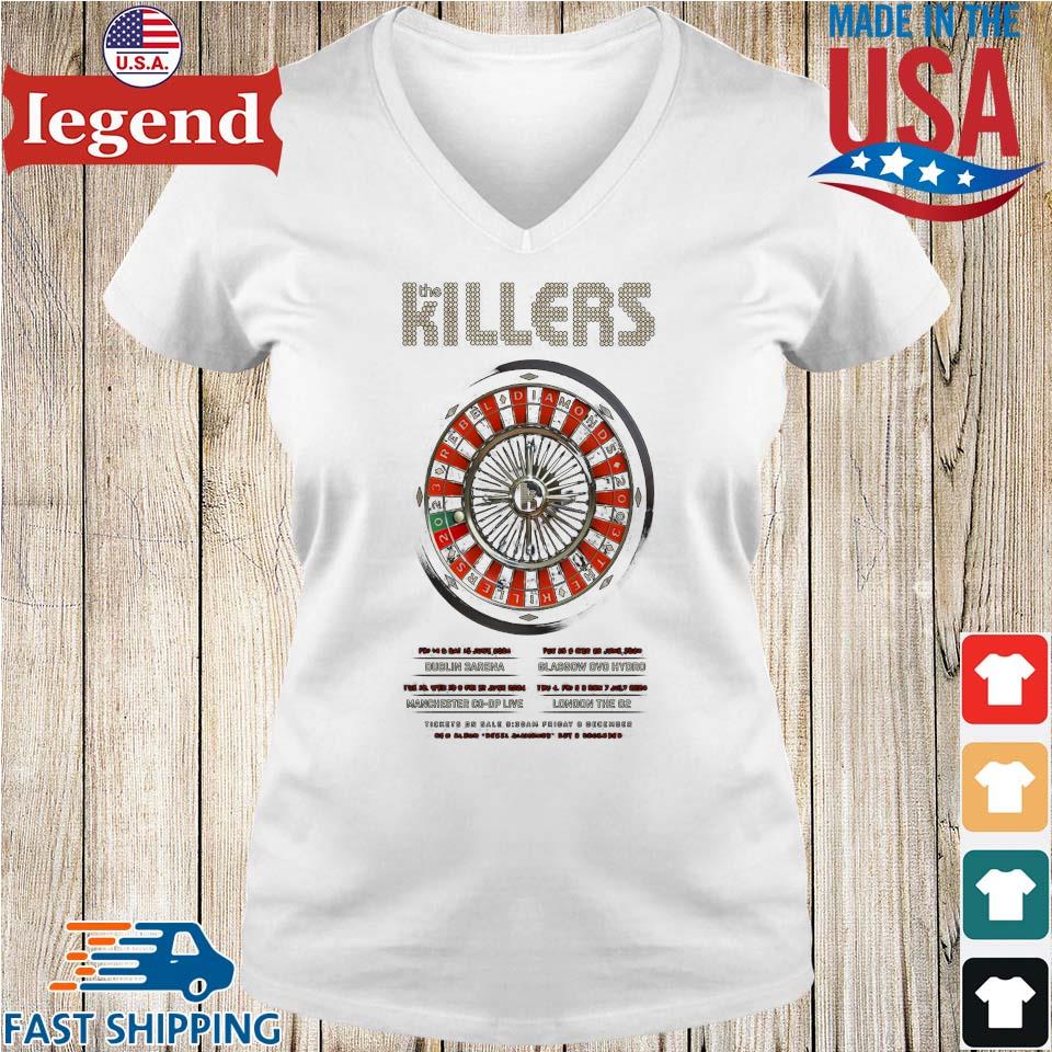 The Killers Event Rebel Diamonds Tour Uk Ireland 2024 T-shirt,Sweater,  Hoodie, And Long Sleeved, Ladies, Tank Top