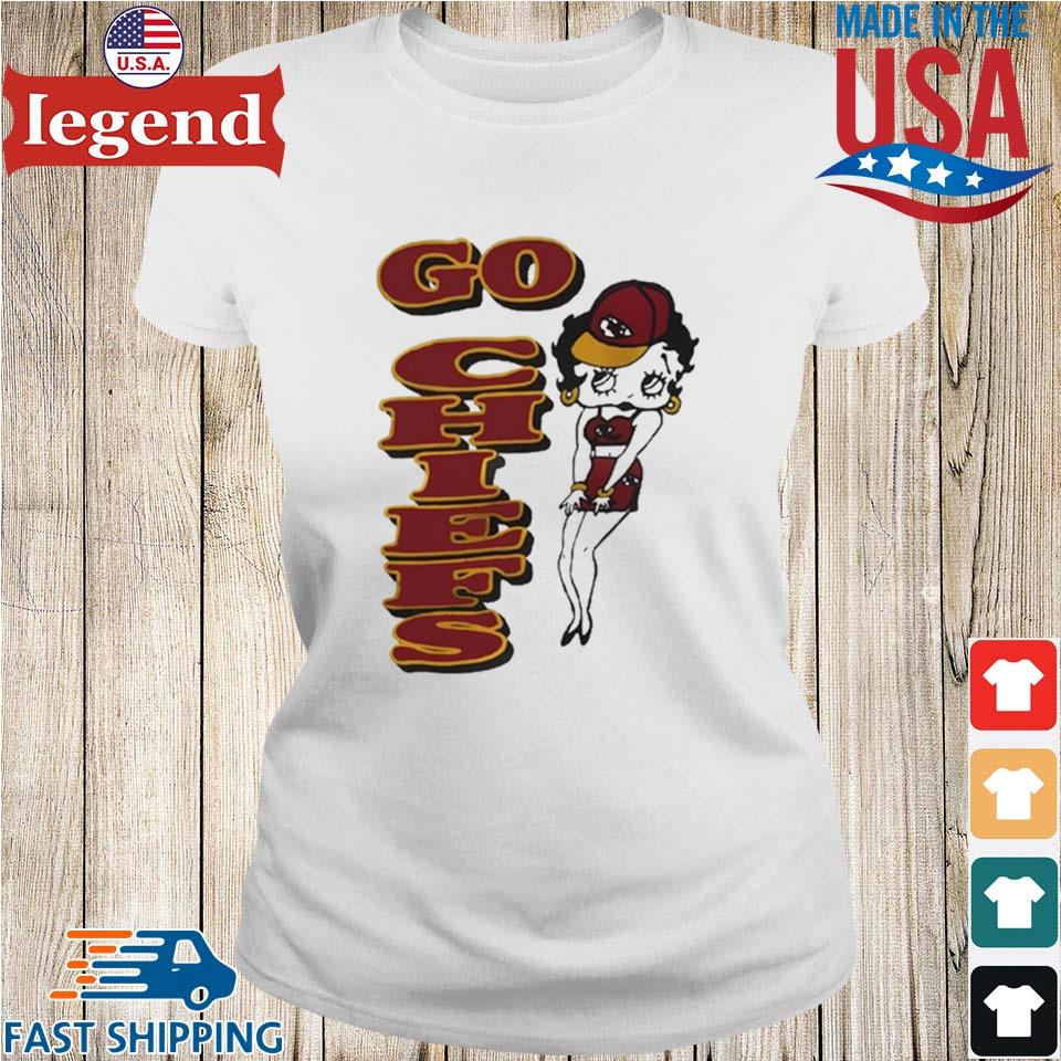 Vintage 90s Betty Boop Kc Chiefs T-shirt,Sweater, Hoodie, And Long