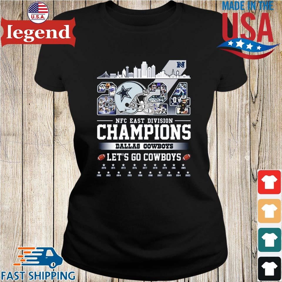 2024 Nfc East Division Champions Dallas Cowboys Let's Go Cowboys 1970-2023  Helmet Skyline T-shirt,Sweater, Hoodie, And Long Sleeved, Ladies, Tank Top