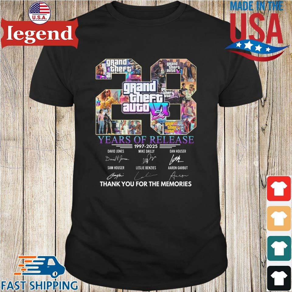 Grand Theft Auto VI 28 Years Of Release 19972025 Memories Signatures T