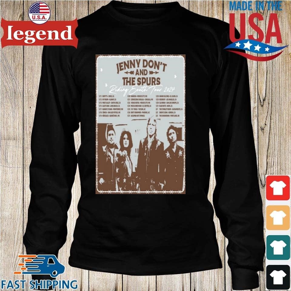 Jenny Don't & The Spurs Riding South 2024 Tour T-shirt,Sweater, Hoodie ...