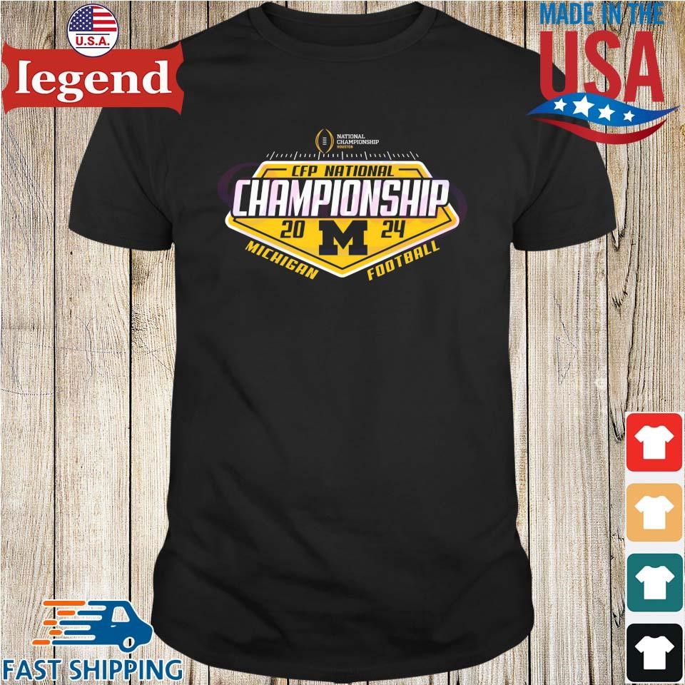 Michigan Wolverines 2024 Cfp National Championship Houston T-shirt ...