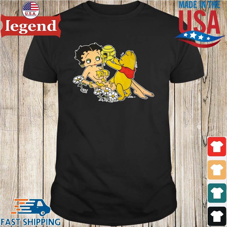 Originnal Betty Boop Tits Winnie The Pooh T-shirt