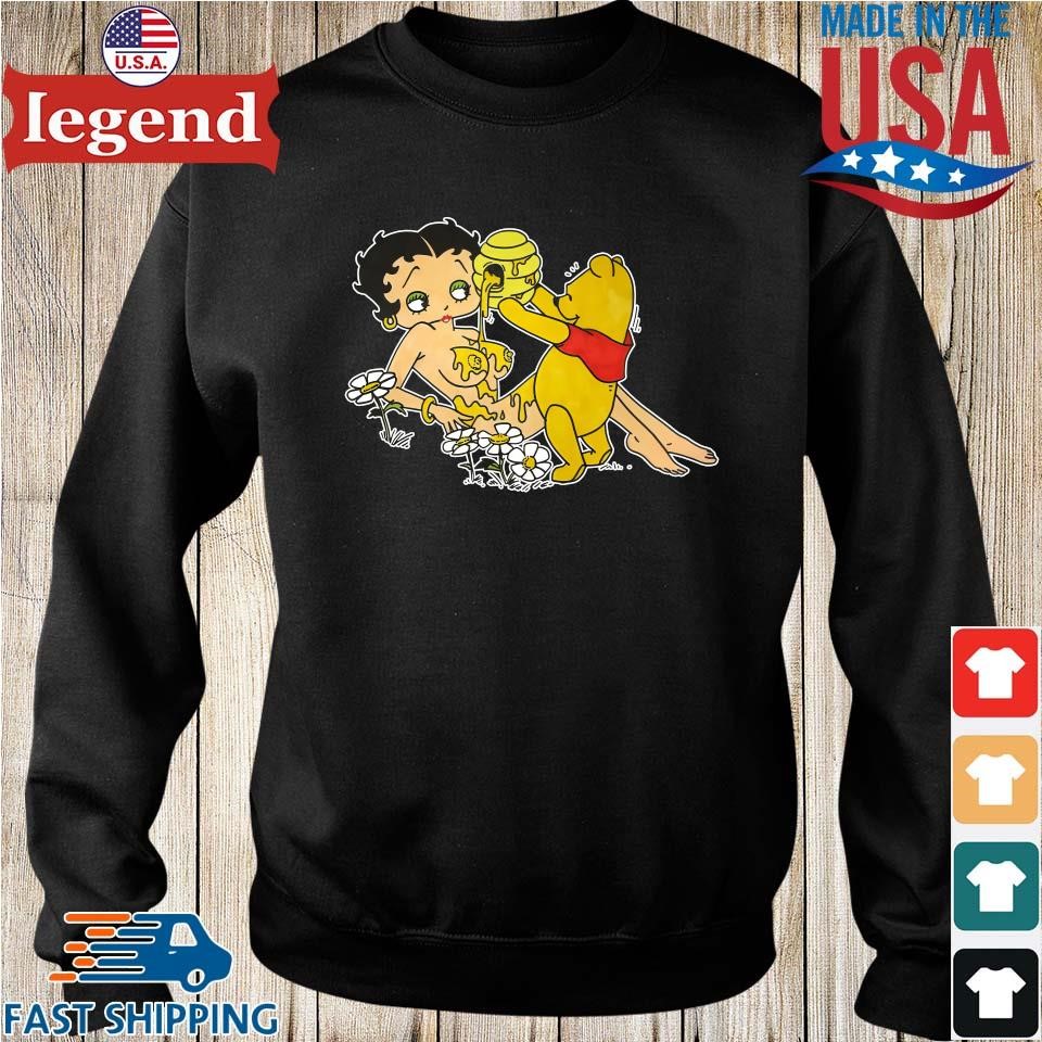 Originnal Betty Boop Tits Winnie The Pooh T-shirt,Sweater, Hoodie, And Long  Sleeved, Ladies, Tank Top