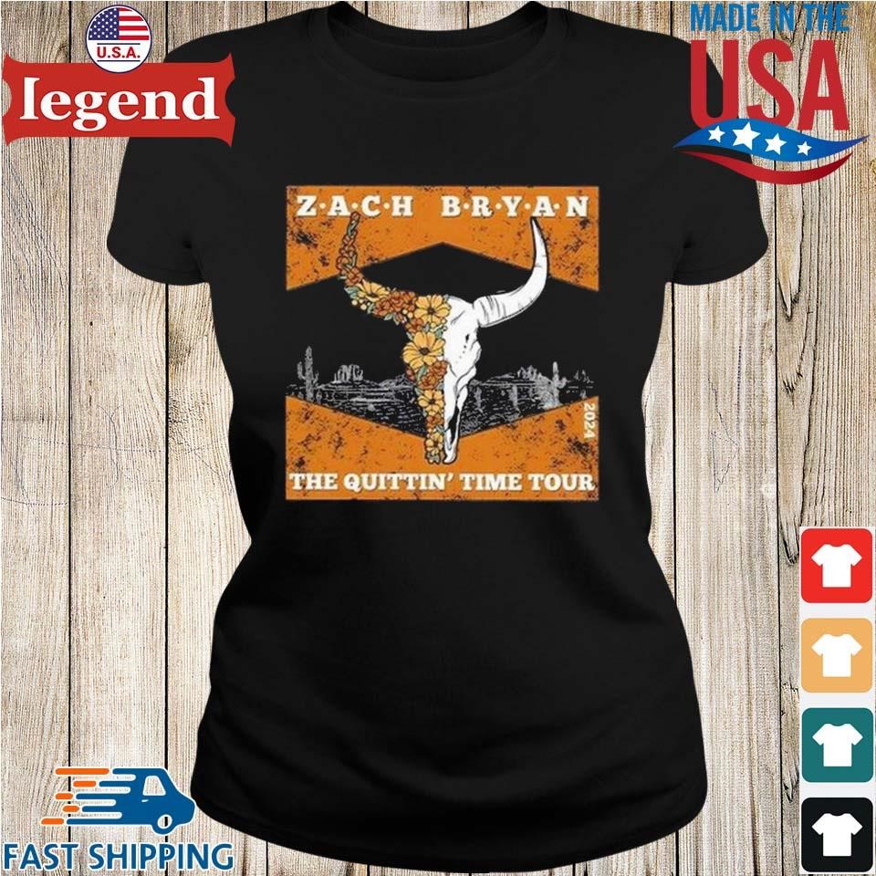 Zach Bryan The Quittin' Time Tour 2024 Performance Schedule Tshirt