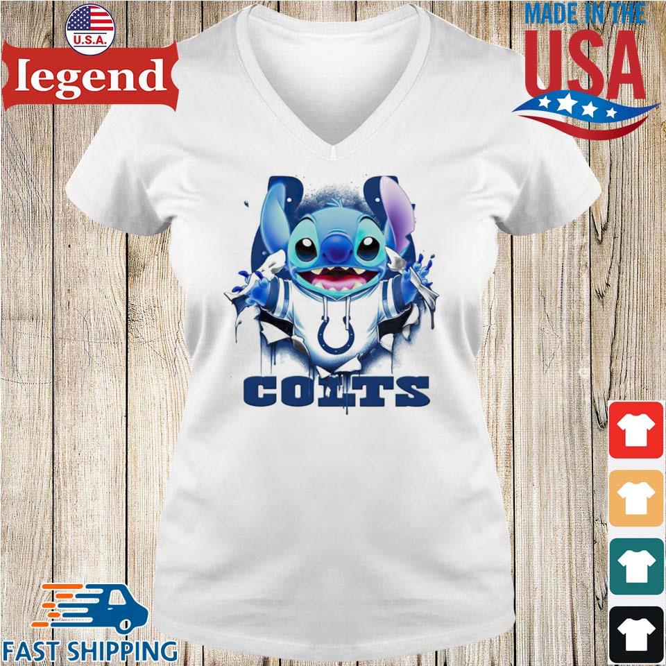 Stitch Inside Indianapolis Colts Logo 2024 T shirt Sweater Hoodie And Long Sleeved Ladies Tank Top