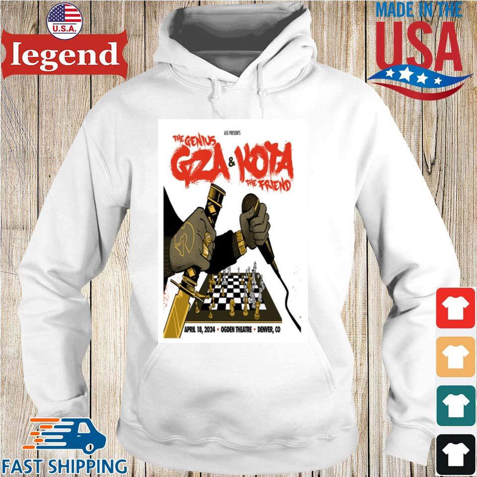 18 April 2024 Gza Genius And Kota The Friend Denver Co T shirt