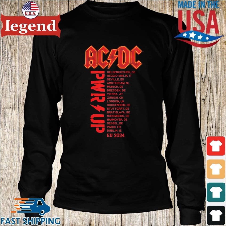 AC DC POWER UP European Tour 2024 T-shirt,Sweater, Hoodie, And Long  Sleeved, Ladies, Tank Top