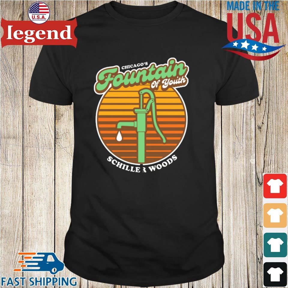 Chicagos Fountain Of Youth Schiller Woods T-shirt