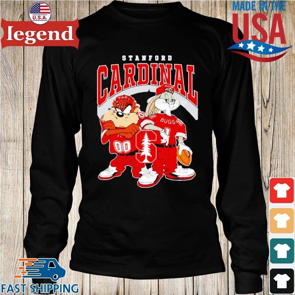 Looney Tunes Bugs Bunny And Taz Stanford Cardinal Football 2024 T-shirt ...