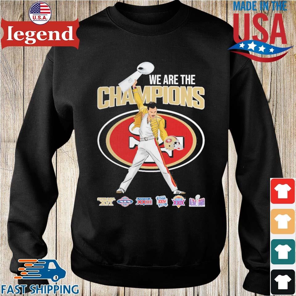 We are the hotsell champions freddie mercury sweatshirt