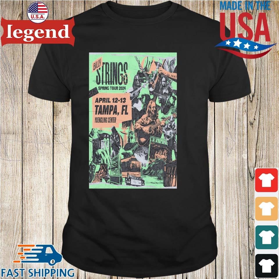 Billy Strings Spring Tour 2024 April 12 13 Tampa Fl Yuengling Center T-shirt